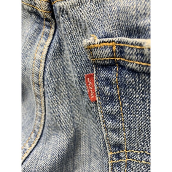 Vtg Levi’s 527 Men’s Denim Jeans Low Boot Cut Blue Distressed Size 36X34 - Picture 15 of 16